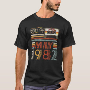 Beste van mei 1982 Verjaardag Vintage 40 jaar oud T-shirt