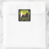 Beste van-van-leven nomade vierkante sticker (Tas)