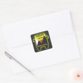 Beste van-van-leven nomade vierkante sticker (Envelop)