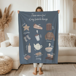 Beste van Winter Een paar van mijn favoriete dinge Fleece Deken