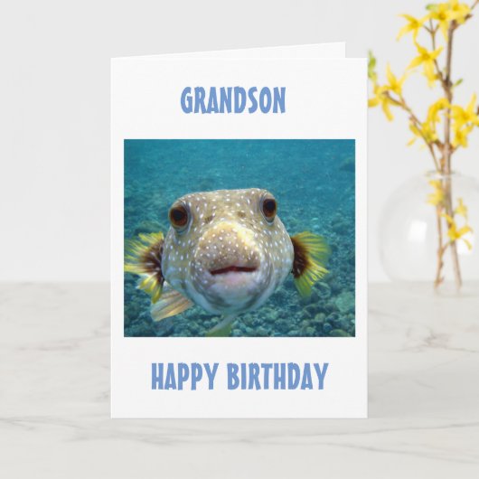 BESTE VANGST VAN DE DAG **GROENDAG** KAART (Gele Bloem)