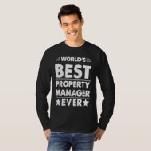 Beste vastgoedbeheerder ter wereld ooit t-shirt (Voorkant volledig)