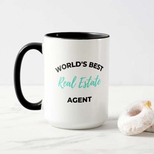 Beste Vastgoedmakelaar Ter Wereld 2 Mok (Met donut)