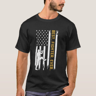 Beste vechter ooit - Muay Thai US Flag Thai Boksen T-shirt