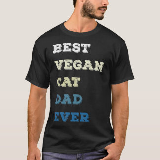 beste vegaanse kattevader ooit grappige vader katt t-shirt
