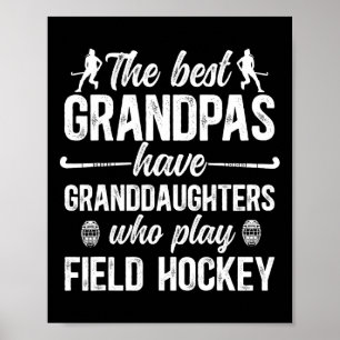 Beste veldhockey opa veldhockey speler grootvader poster