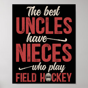 Beste veldhockeyoom van een veldhockeyer Oom Poster