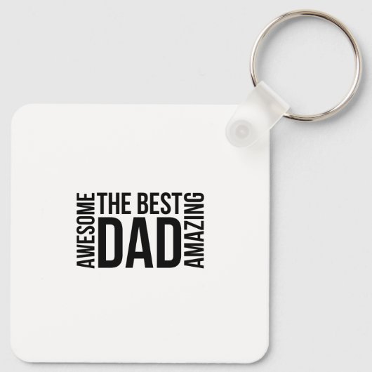 Beste verbazingwekkende vader sleutelhanger (Achterkant)