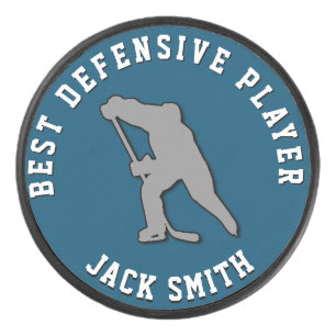 BESTE VERDEDIGENDE SPELER, CUSTOM AWARD Hockey Puc Hockey Puck