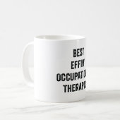 Beste verdomde ergotherapeut koffiemok (Voorkant links)