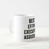 Beste verdomde executive assistent koffiemok (Voorkant links)