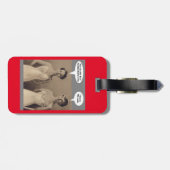 Beste verdraaide zuster ooit bagagelabel (Achterkant horizontaal)