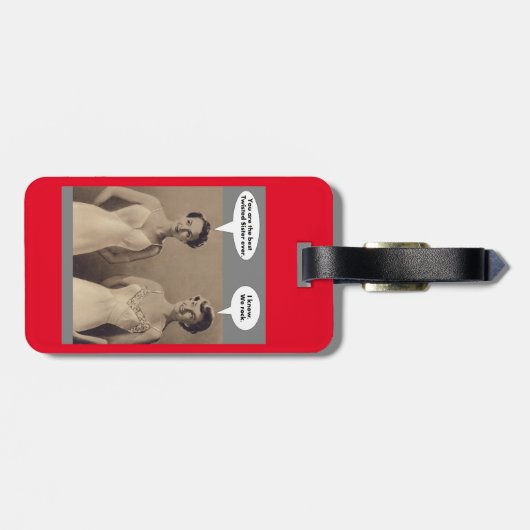 Beste verdraaide zuster ooit bagagelabel (Achterkant horizontaal)