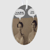 Beste verdraaide zuster ooit ornament (voorkant)