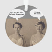 Beste verdraaide zuster ooit ornament (achterkant)