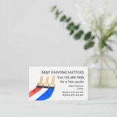 Beste verf aannemer huis schilder visitekaartje (Staand voorkant)