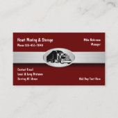 Beste verhuis- en opslagtrucking-service visitekaartje (Voorkant)