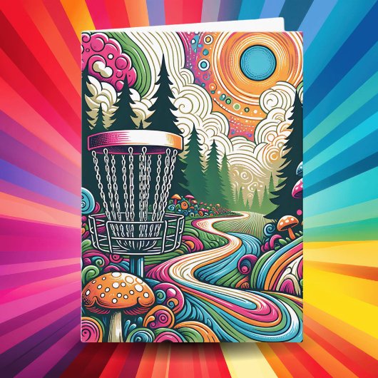 Beste verjaardag van Par | Retroschijfgolf Kaart