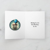 Beste verjaardag van Par | Retroschijfgolf Kaart (Binnen)