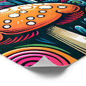 Beste verjaardag van Par | Retroschijfgolf Poster (Hoek)