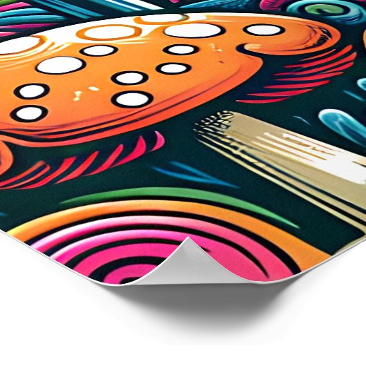 Beste verjaardag van Par | Retroschijfgolf Poster (Hoek)