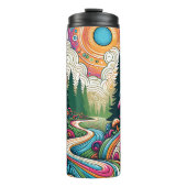 Beste verjaardag van Par | Retroschijfgolf Thermosbeker (Voorkant)