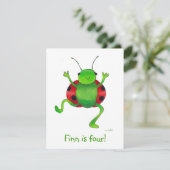 beste verjaardagsuitnodiging kaart (Staand voorkant)