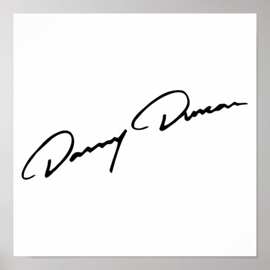 BESTE VERKOPEN Danny Duncan Signature Poster (Voorkant)