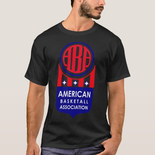 BESTE VERKOPER American Basketball Association ABA T-shirt (Voorkant)