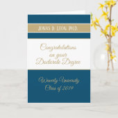 Beste verkoper! Doctoraat afstudeerder kaart (Ph.D (Gele Bloem)