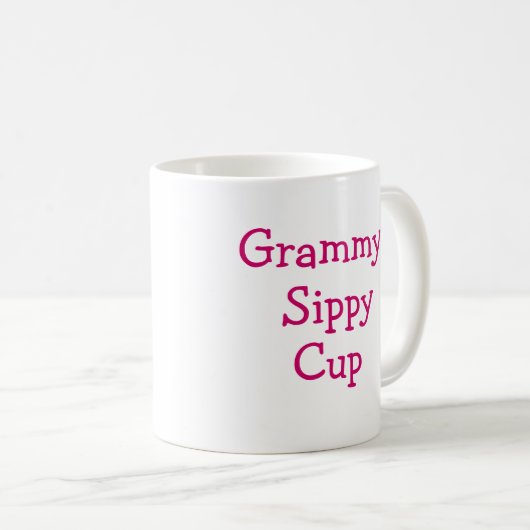 Beste verkoper! Grammy's sippy cup koffie mok (Voorkant rechts)