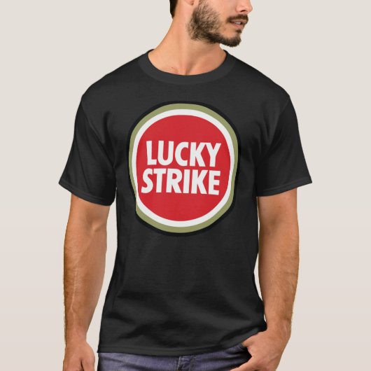 BESTE VERKOPER Lucky Strike Logo Merchandise Essen T-shirt (Voorkant)