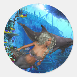 Beste verkoper, Mermaid Ronde Sticker