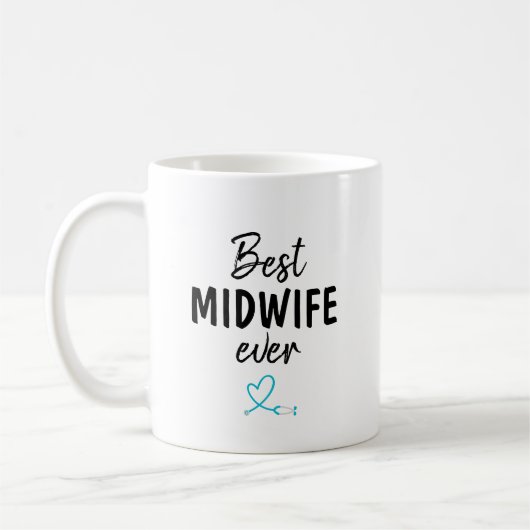Beste verloskundige ooit koffiemok (Links)