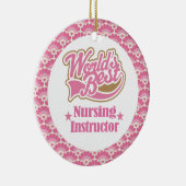 Beste verpleegkundige instructeur keramisch ornament (Rechts)