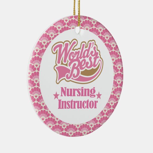 Beste verpleegkundige instructeur keramisch ornament (Rechts)