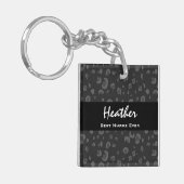 Beste verpleegkundige ooit - Zwarte Leopard Cadeau Sleutelhanger (Voorkant Links)