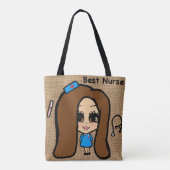 Beste verpleegkundige Tas - Speciaal uitgeschreven (Achterkant)