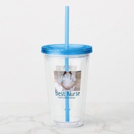 Beste verpleegkundige voeg foto naam tekst arts ho acryl drinkbeker