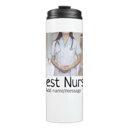 Beste verpleegkundige voeg foto naam tekst arts ho thermosbeker