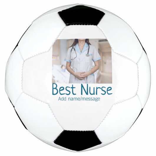 Beste verpleegkundige voeg foto naam tekst arts ho voetbal (Voorkant)