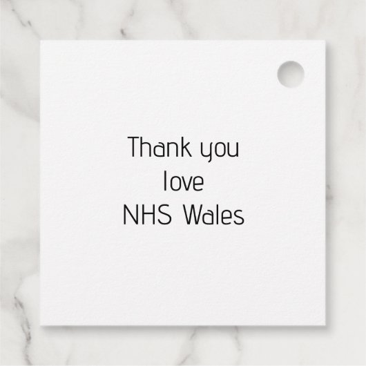 beste Verpleegkundige waardering label (Achterkant)