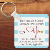 beste Verpleegkundige waardering label Sleutelhanger (Voorkant)