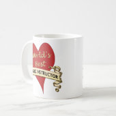 Beste verpleegkundige wereldwijd koffiemok (Voorkant links)