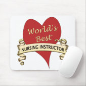 Beste verpleegkundige wereldwijd muismat (Met muis)