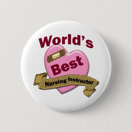 Beste verpleegkundige wereldwijd ronde button 5,7 cm