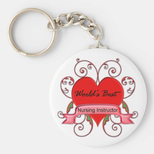 Beste verpleegkundige wereldwijd sleutelhanger (Voorkant)