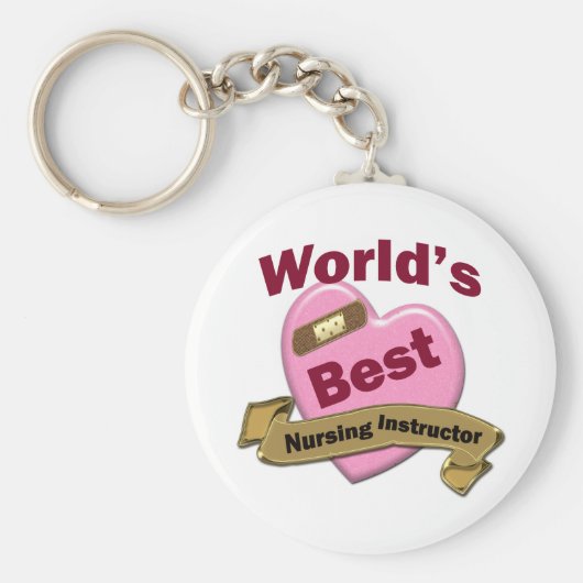 Beste verpleegkundige wereldwijd sleutelhanger (Voorkant)
