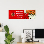 Beste Verpleegkundigen Ooit poster banner Tulp Blo (Thuiskantoor)