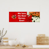 Beste Verpleegkundigen Ooit poster banner Tulp Blo (Keuken)